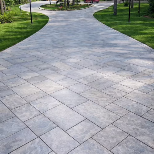 Uni Stone driveway in St Lazare